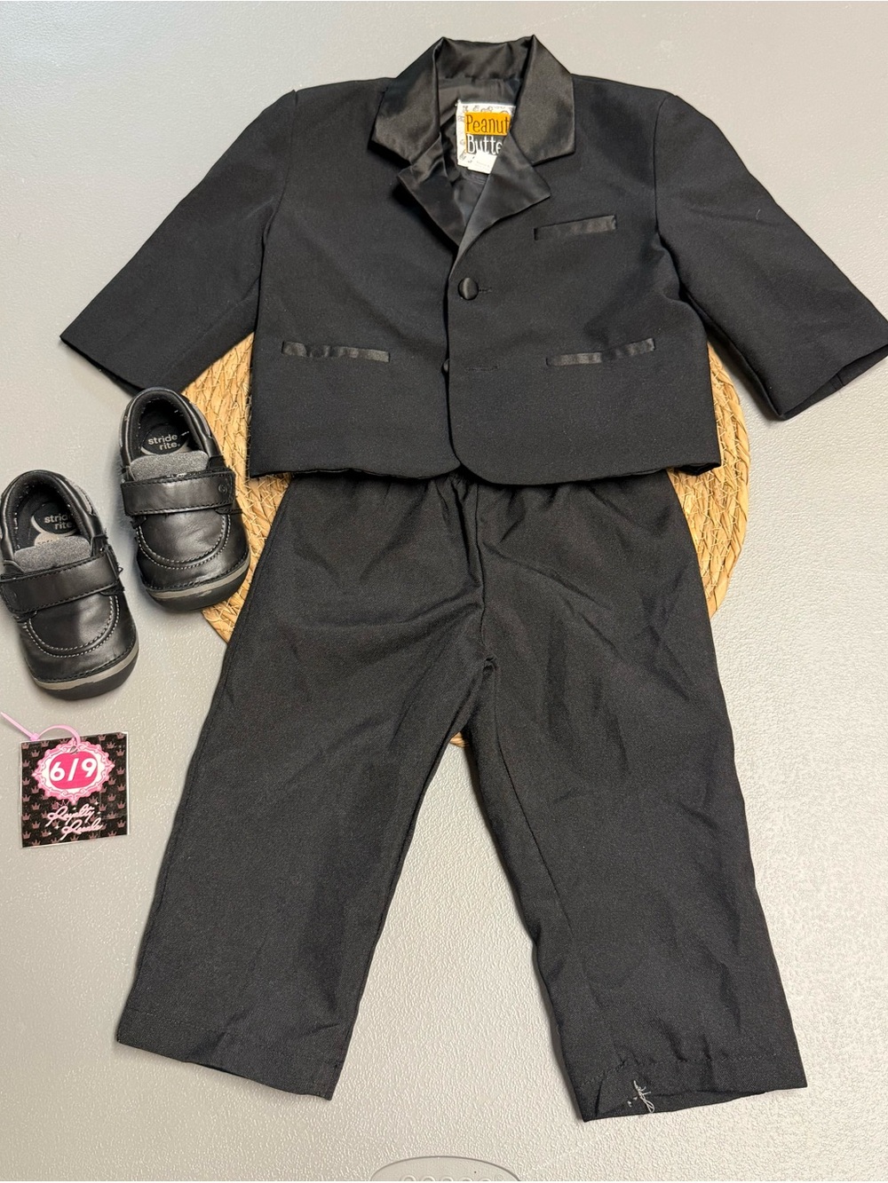 Kids Black Formal Two-Piece Matching Set